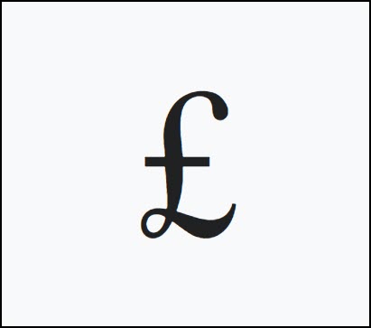 Символ (знак) фунта