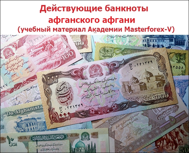 Действующие банкноты афганского афгани