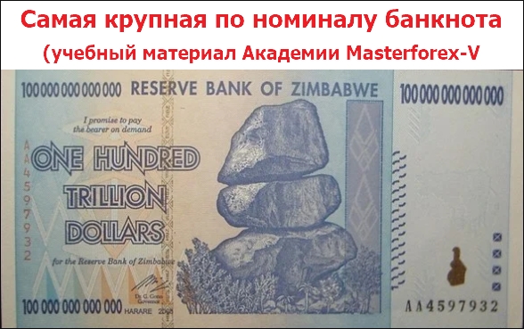 Самая крупная банкнота мира по номиналу
