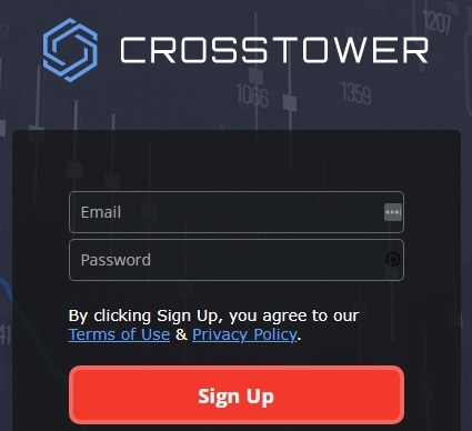 Регистрация на криптобирже CrossTower