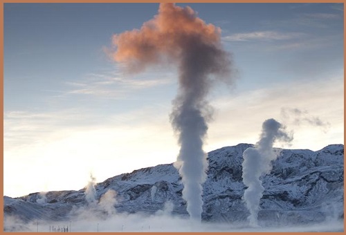 Геотермальный источник в Исландии