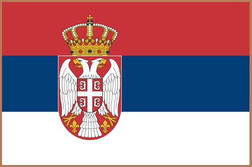 Флаг Сербии.