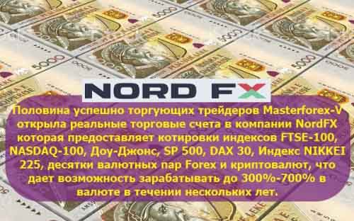 Брокер Nordfx для торговли на курсах валют на рынке форекс