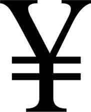 Знак юаня и йены