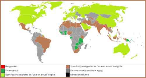 Визовая политика Бангладеш