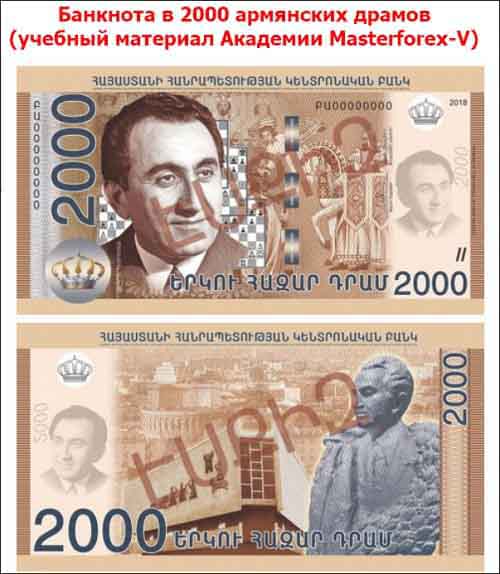 Банкнота 2000 драмов width=