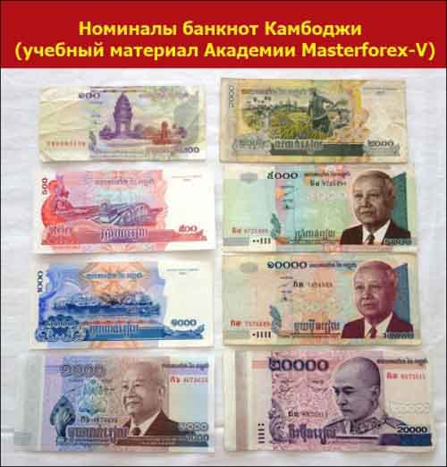Номиналы банкнот Камбоджи Номиналы банкнот Камбоджи