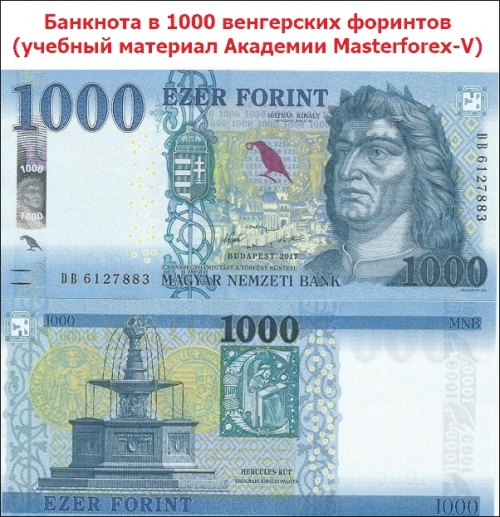 Банкнота 1000 форинтов Банкнота 1000 форинтов