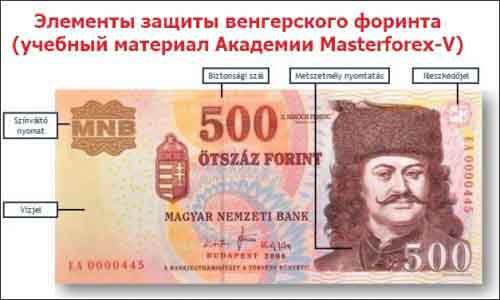 Элементы защиты венгерского форинта Элементы защиты венгерского форинта