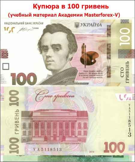 Банкнота в 100 гривен