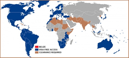 Визовый режим Белиза