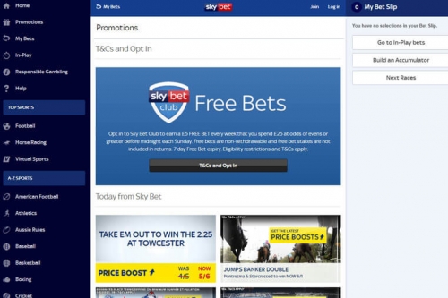 Приветственный бонус букмекера Sky Bet