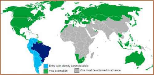 Визовая политика Бразилии