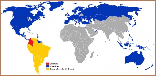 Визовый режим Колумбии
