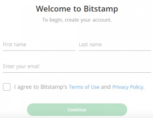 Регистрация на бирже Bitstamp