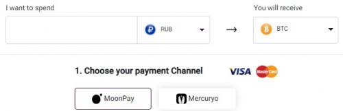 Покупка криптовалюты за российские рубли
