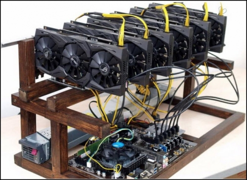 Самодельная майнинг-ферма на видеокартах