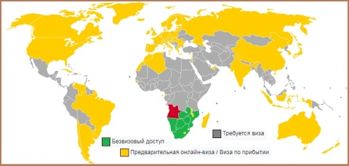 Визовый режим Анголы