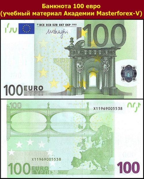 Банкноты 100 евро