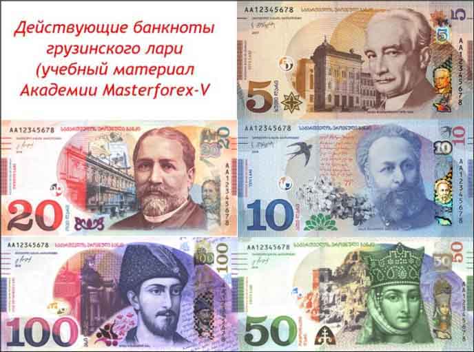 Банкноты грузинского лари Банкноты
