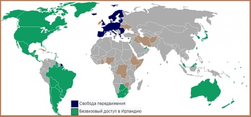 Визовая политика Ирландии