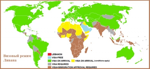 Визовый режим Ливана