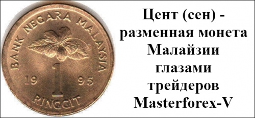 Цент (сен) - монета Малайзии Цент (сен) - монета Малайзии