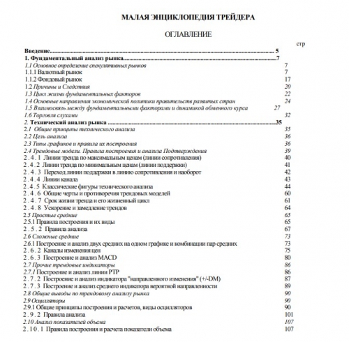 Найман оглавление Малой энциклопедии трейдинга