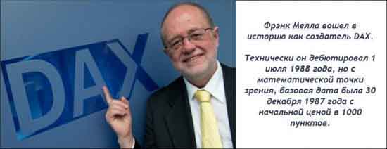 Френк Мелла - создатель DAX