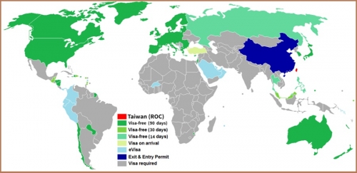 Визовый режим Тайваня