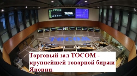 Торговый зал Токийской товарной биржи.