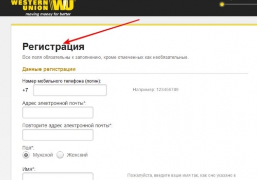 Виды денежных переводов Western Union