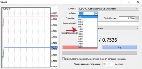 Более чем 0.1-0.15 лотами